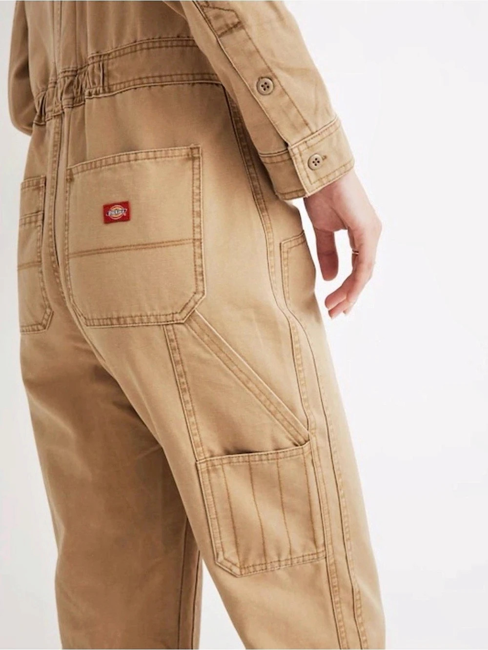 Madewell x Dickies Zip Coverall Jumpsuit Brown Small